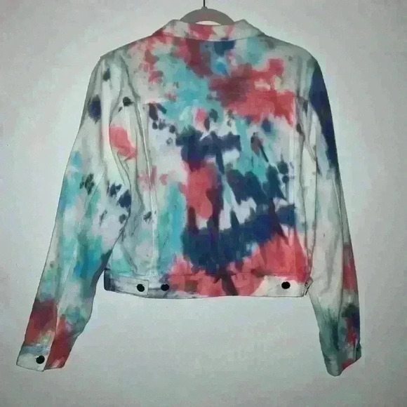 Unique Women’s Denim Jean Jacket size large - Picture 4 of 12